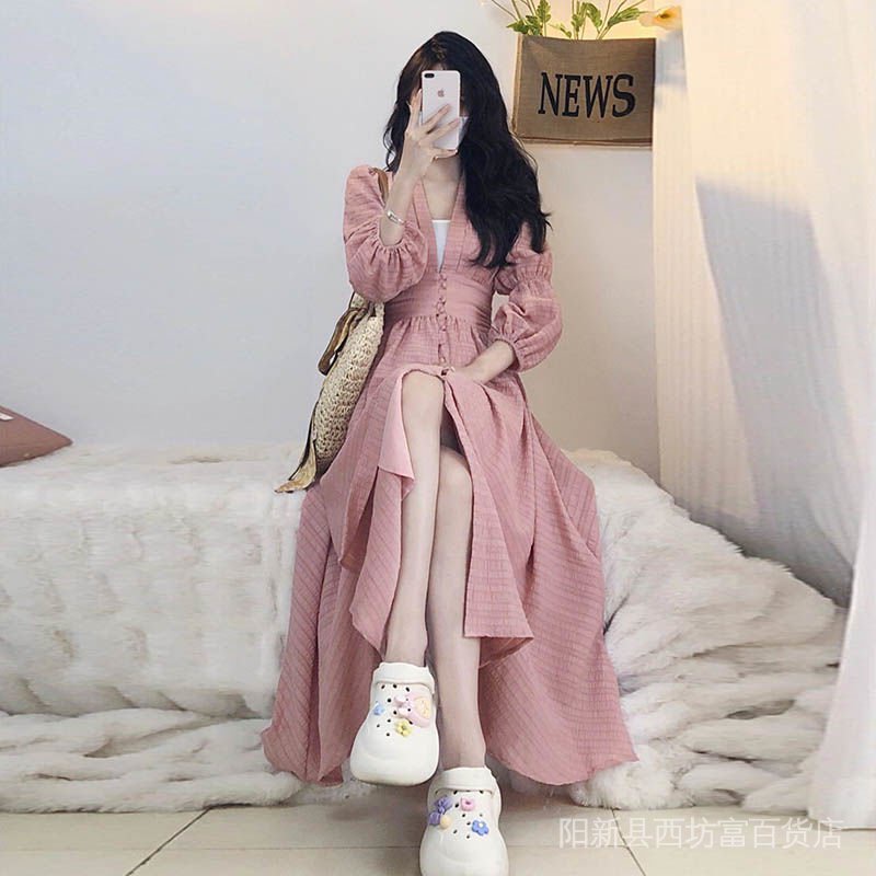 Đầm Thời Trang Mùa Thu 2022 Plus Size Phong Cách Ngọt Ngào Cho Nữ