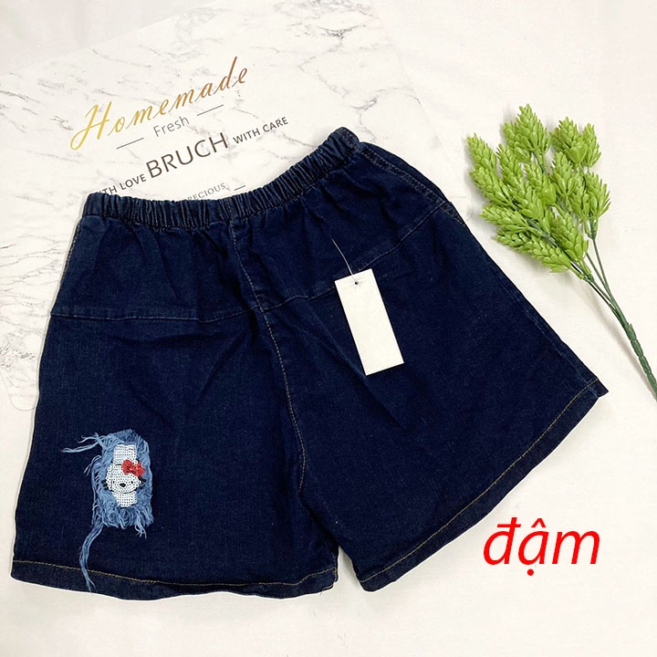 Quần đùi bé gái freesize từ 48kg-55kg quần short jean bé gái - QG07