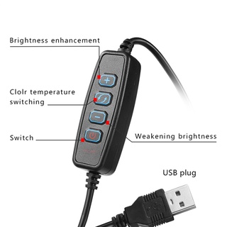 Đèn led livestream 26cm 33cm 45cm 3 chế độ đèn và nhiều loại chân đế giá đỡ