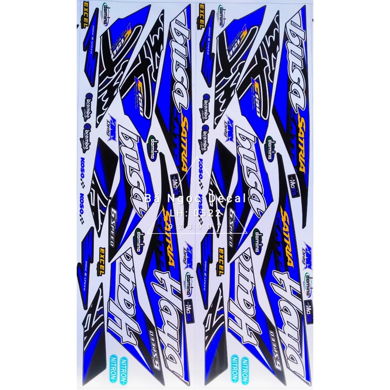 Tem hayabusa cho xe satria  👉chế tem theo yêu cầu giá rẻ😍