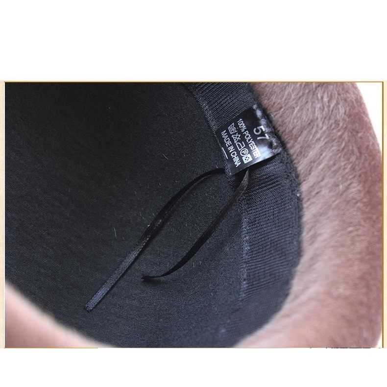 Nón Tai Bèo Phủ Lông Thú Thời Trang Thu Đông Mới Cho Phụ Nữ Trung Niên 60W