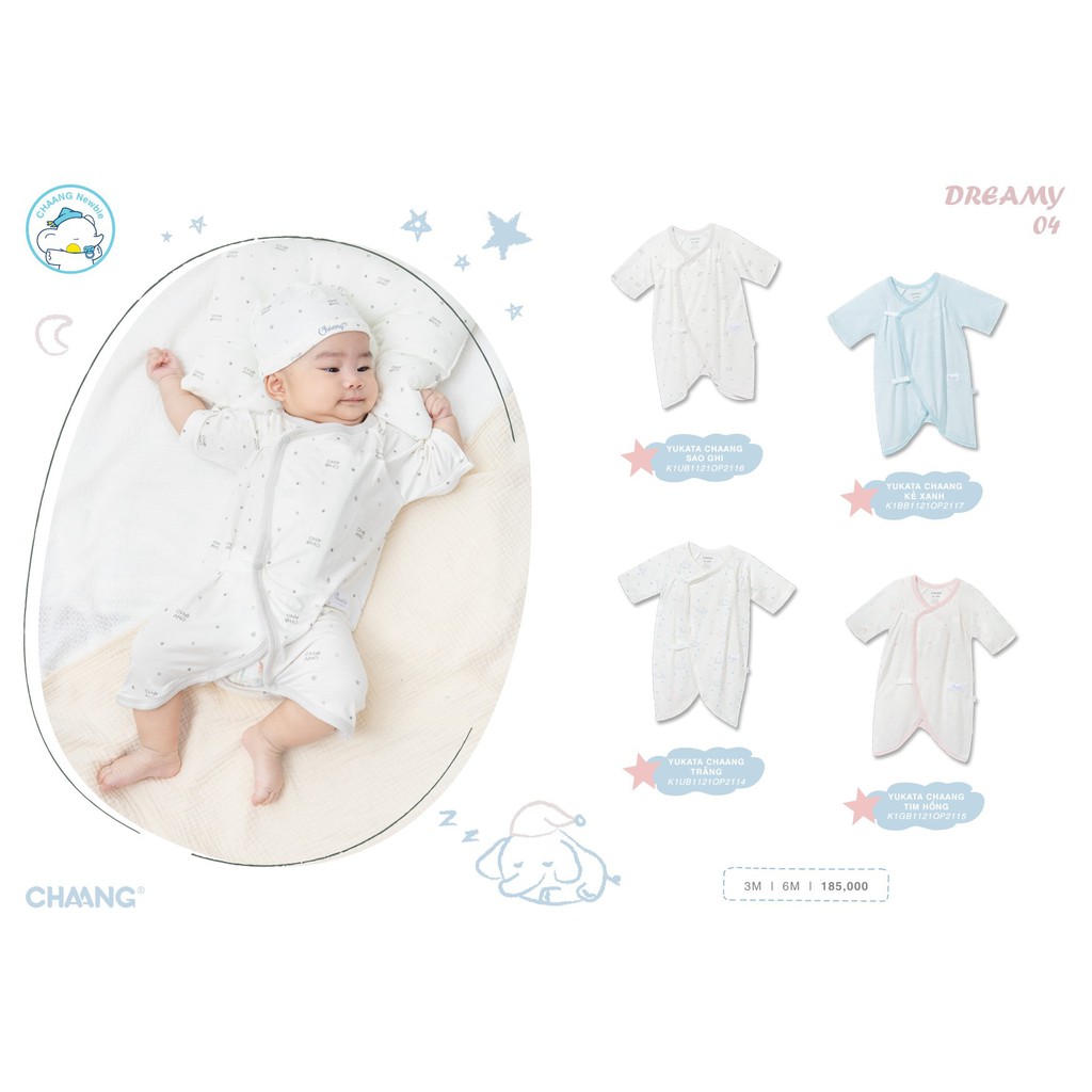 Body cộc tay Yukata Chaang - BST sơ sinh Dreamy Chaang