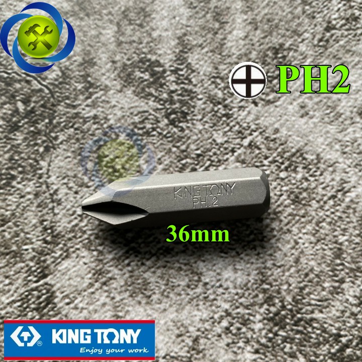 Mũi vít đóng bake PH2 Kingtony 183602P No.2 x 36mm