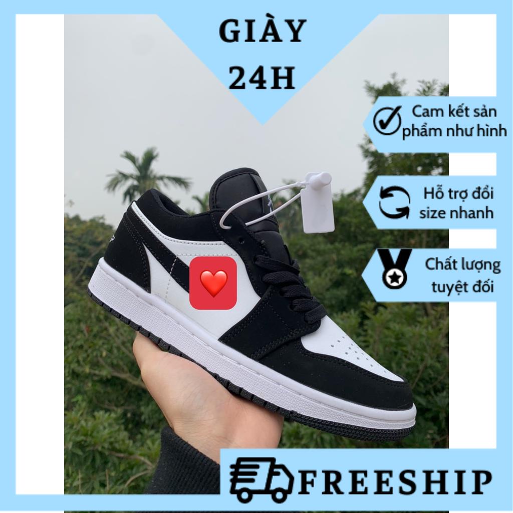 Giày Jordan low panda đen trắng