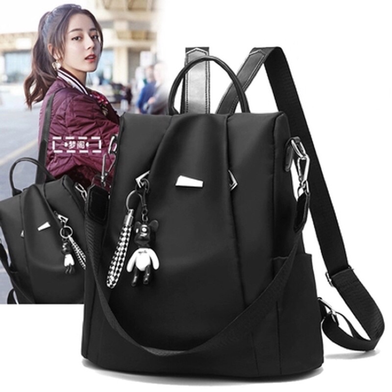 Balo Thời Trang Vải Oxford Dày Dặn 2 in 1 Chống Trộm Chống Nước