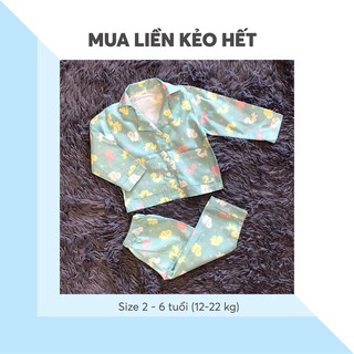 Thời trang Quần áo trẻ em Bộ ngủ vải thô đũi bé trai 3 tháng - 24 tháng 5-14 kg
