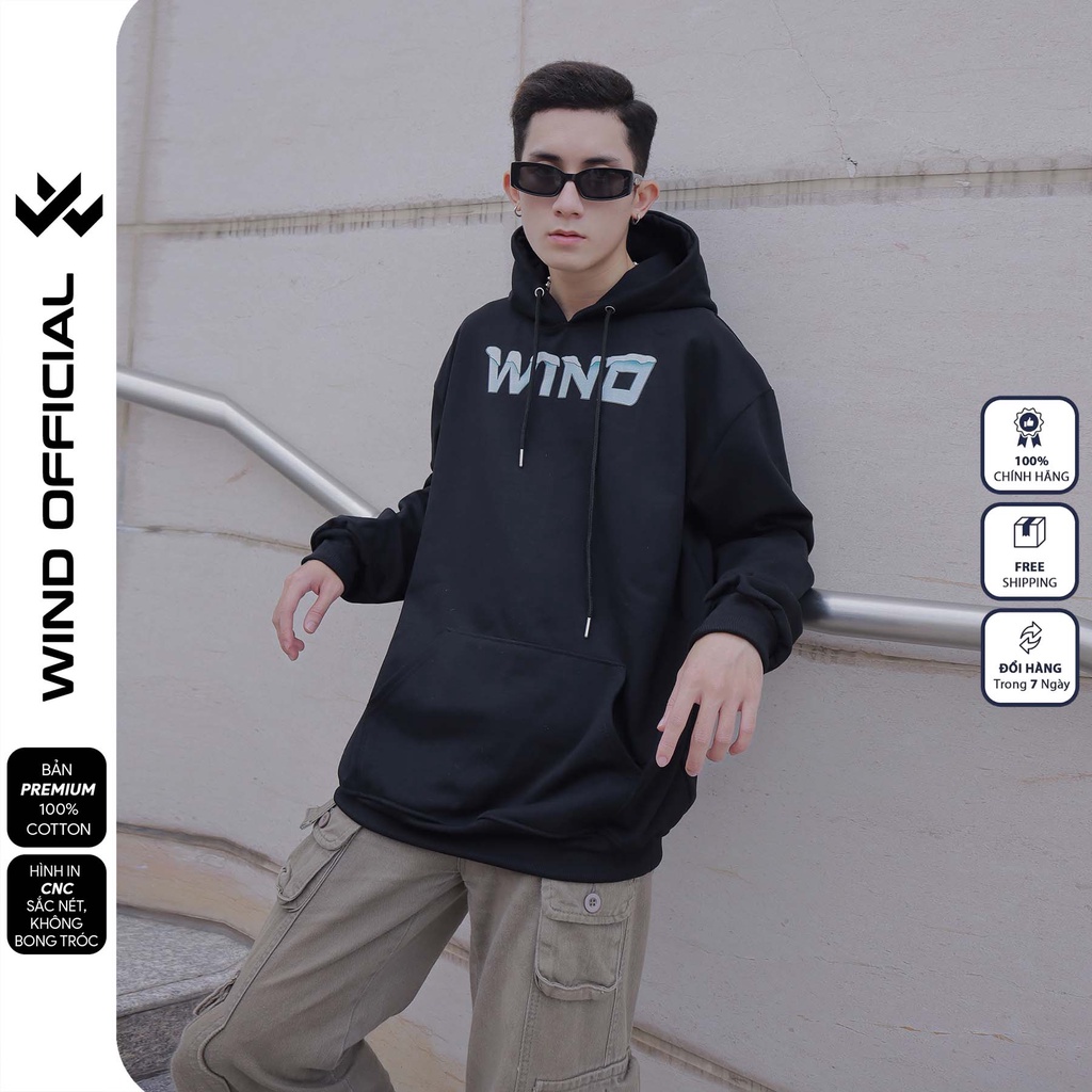 Áo hoodie unisex form rộng WIND WINTER bản Premium nỉ ngoại thời trang nam nữ oversize