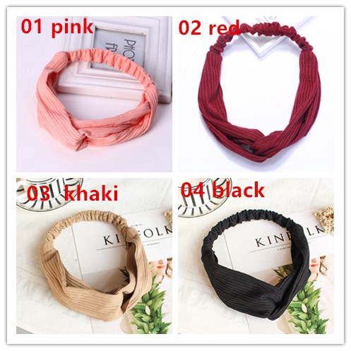 Băng Đô Màu Trơn Phong Cách Hàn Quốc Xinh Xắn Cho Nữ