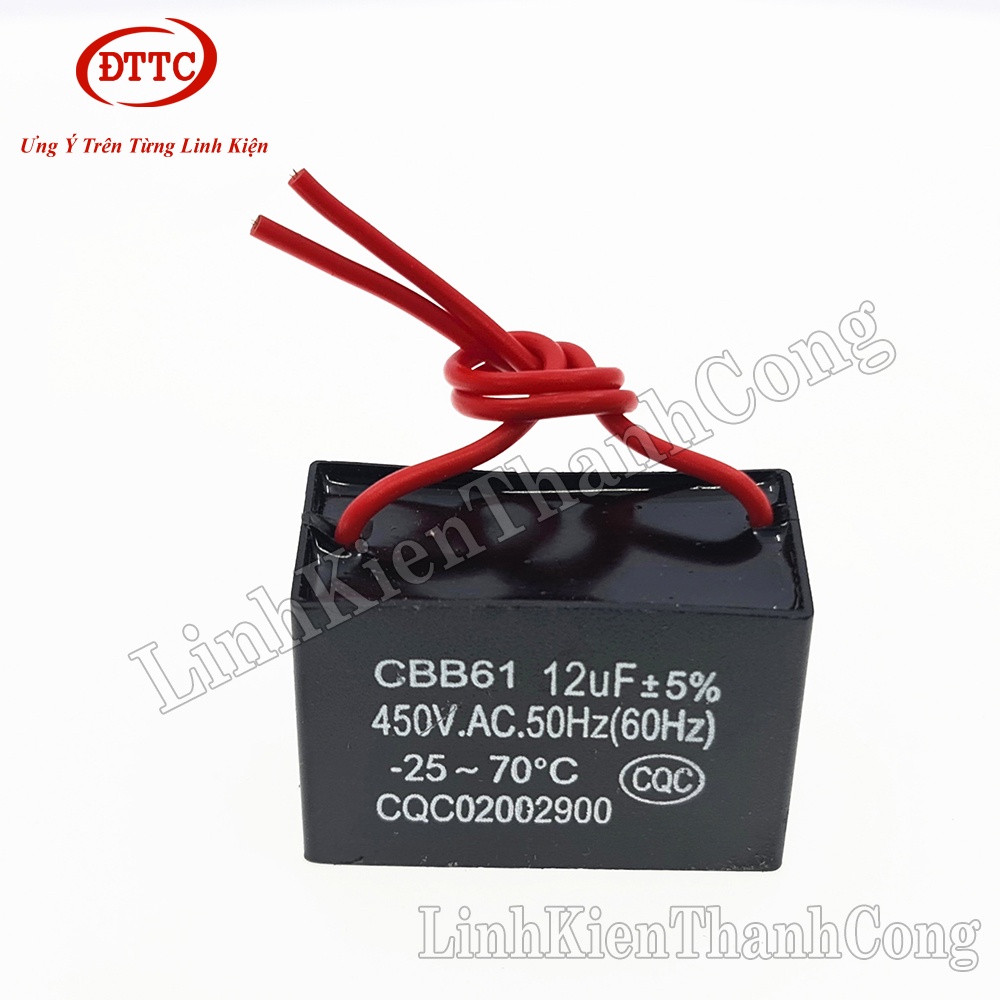 Tụ Quạt CBB 12uF 450VAC