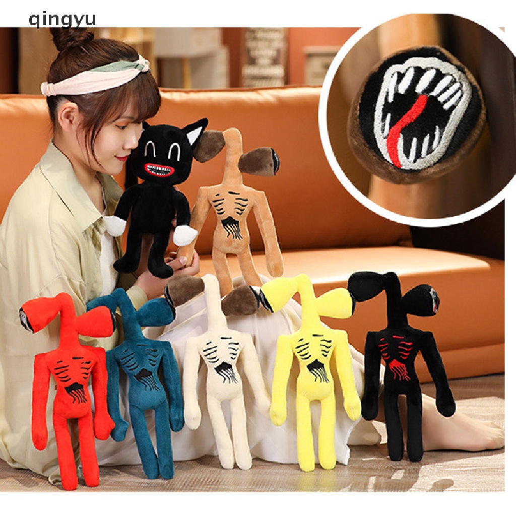 qingyu   Anime Siren Head Scary Sirenhead Cat Soft Cartoon Stuffed Kids Gift PLI