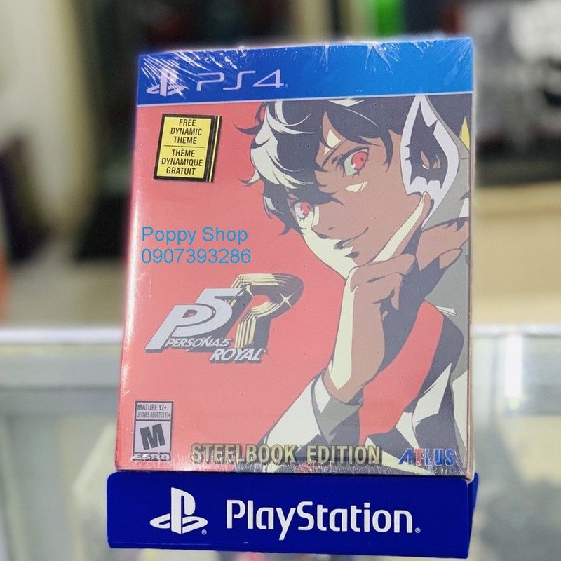 Đĩa Game PS4:Persona 5 Royal Bản Steelbook Launch Edition EU
