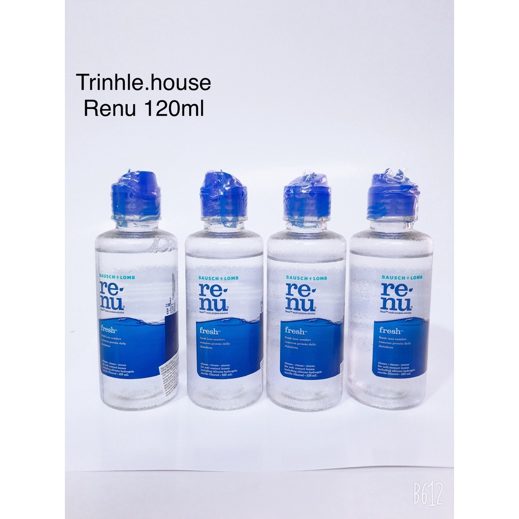 Nước ngâm lens Renu 120ml, dung dịch ngâm rửa kính áp tròng Bausch+ lomb Mỹ- Date 7/2024