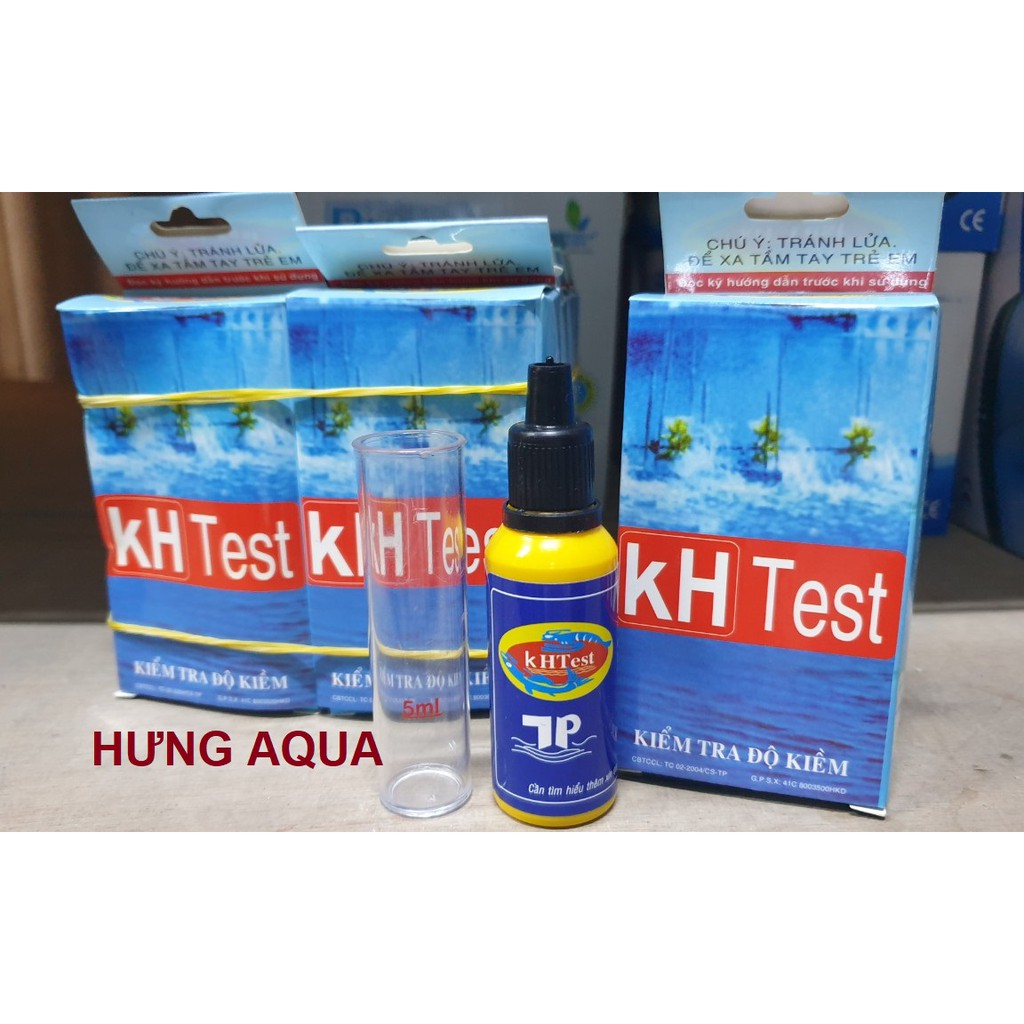 Test kH nước - Bộ test Kiềm kH kiểm tra độ kiềm nước hồ cá (kết quả chuẩn)