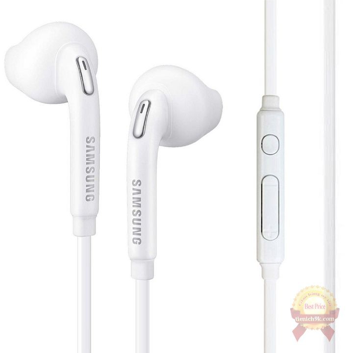 Tai nghe điện thoại in-ear có mic chỉnh âm lượng dây cao su siêu bền jack 3.5 3 vạch dùng cho samsung S6 S10 oppo