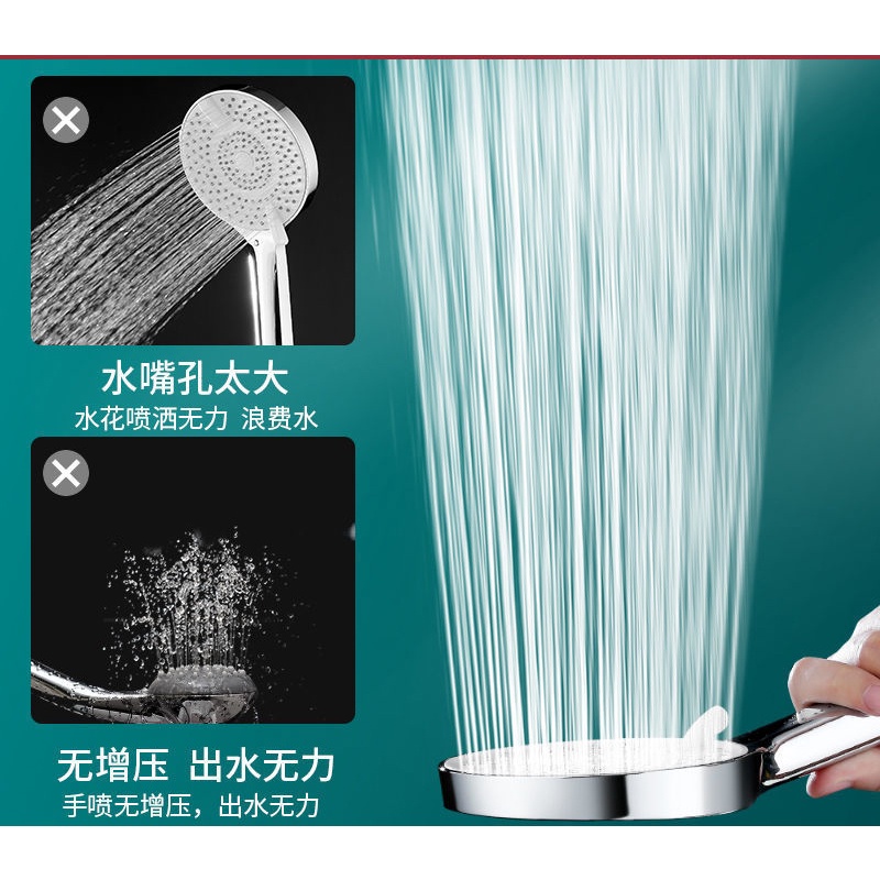 Đầu vòi hoa sen, tay sen thay thế lắp cho bộ sen cây chất liệu nhựa ABS mạ Crom mặt to 12cm kèm dây PVC cao cấp 150cm