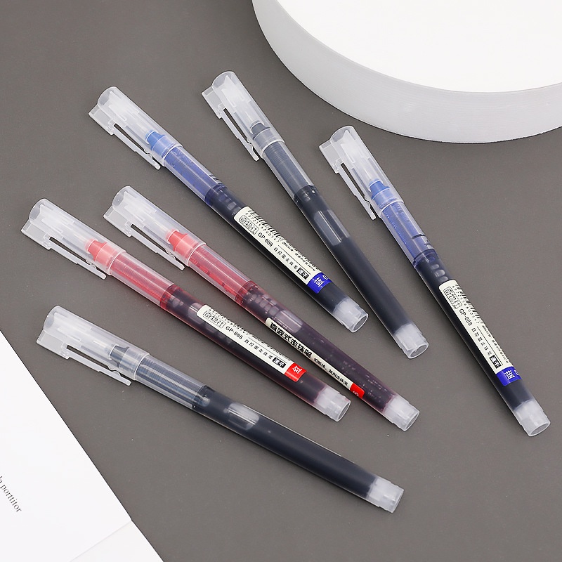 Bút gel muji học sinh ngòi 0.5 mm luyện viết chữ đẹp nắp cài