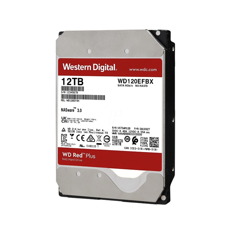 Ổ cứng chuyên dụng cho NAS HDD Wertern Digital Red Plus 3.5 inch