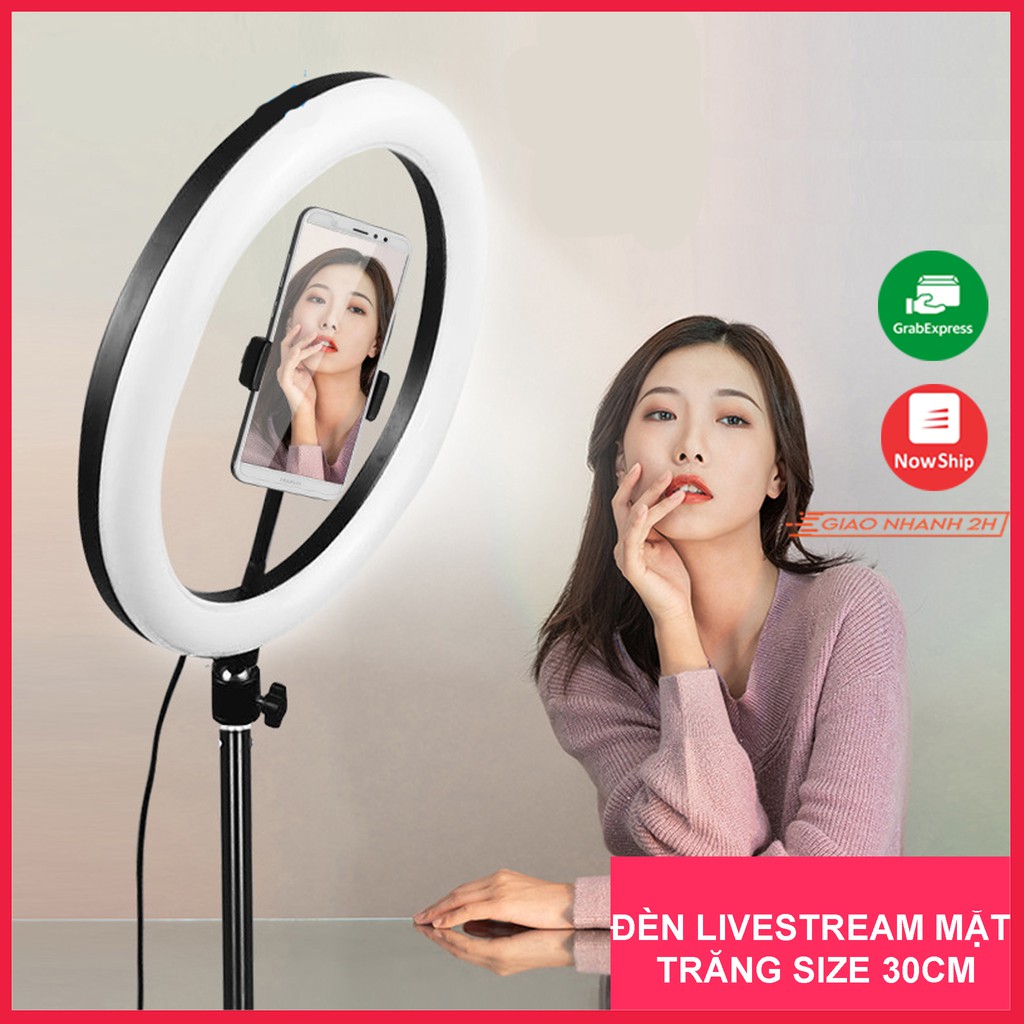 Đèn Livestream Size 30cm Dành Cho Bán Hàng Online, Make up, Chụp Ảnh Studio, tiktok - Chính hãng Kairui