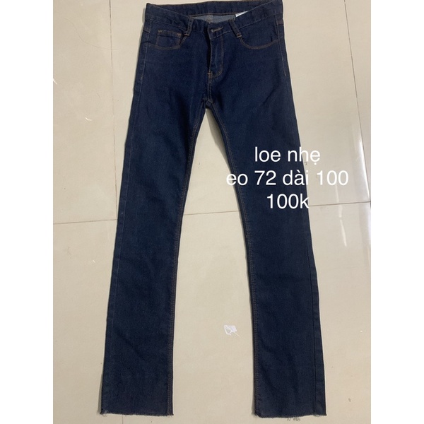 Quần jean loe cạp thấp y2k