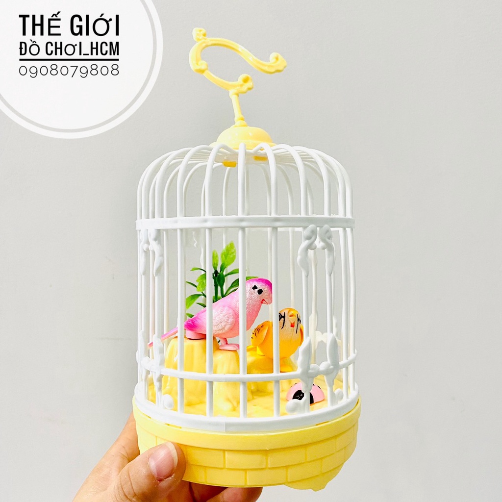 [HÓT - CỬ ĐỘNG] Đồ chơi trẻ em lồng chim dùng pin có đèn rất đẹp, dễ thương vui nhộn dành cho bé yêu thiên nhiên 5502