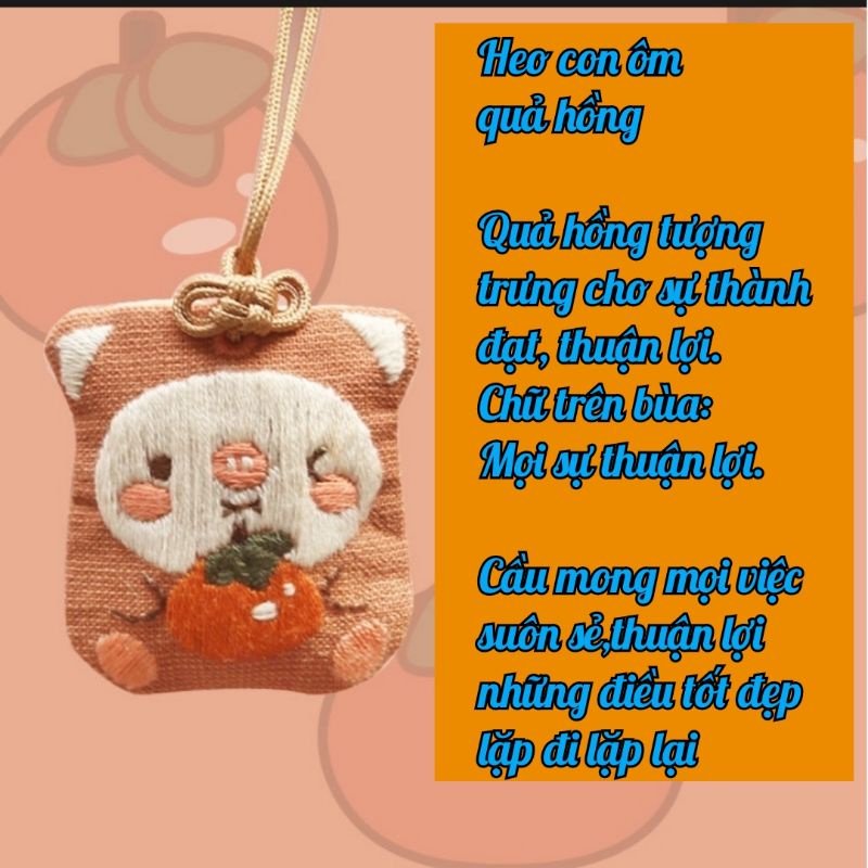 (HÀNG ORDER) Set nguyên liệu làm túi phước Omamori handmade.