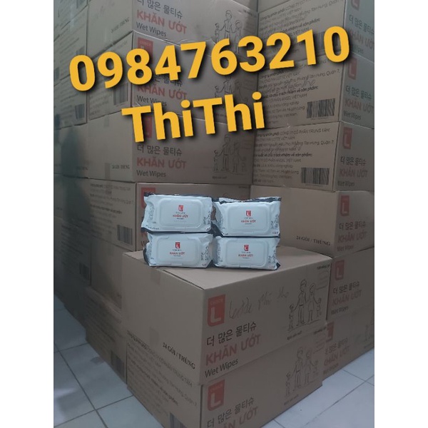 Combo 1 thùng 24 gói khăn ướt Lotte Choice L 120 tờ