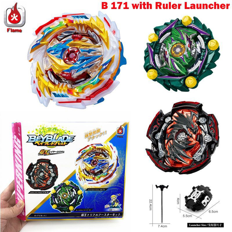 Set Đồ Chơi Con Quay Beyblade Burst B-171 Superking Dragon 01 02 03