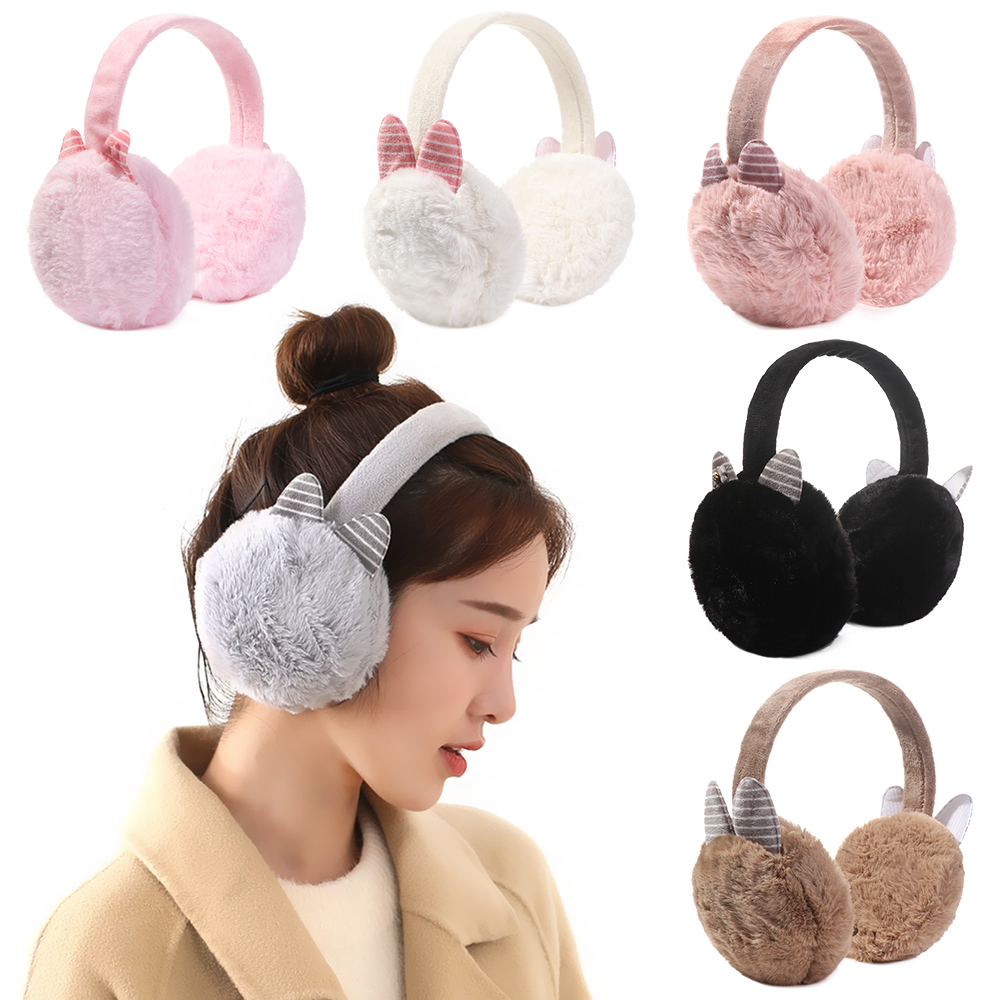 (Hàng Mới Về) Bông Chụp Tai Giữ Ấm Hình Tai Mèo Xinh Xắn Cho Nữ
