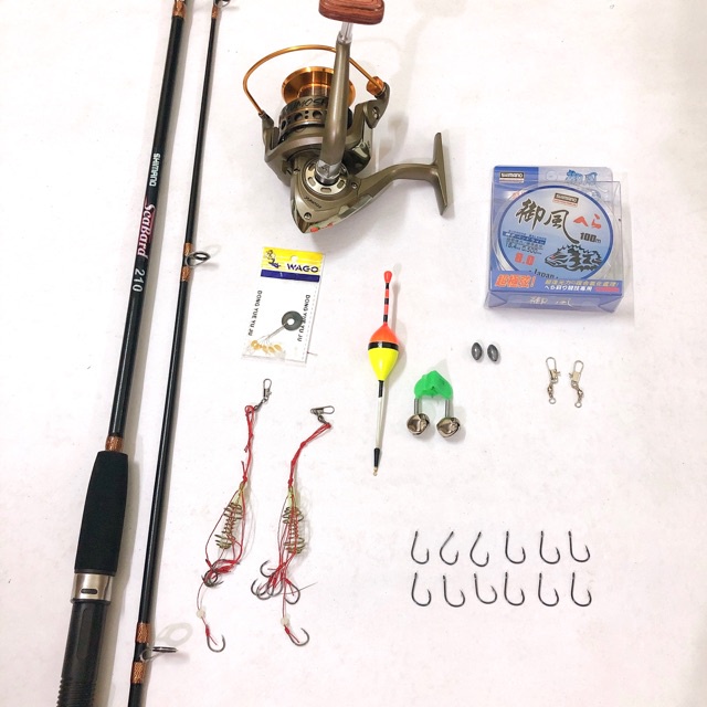 Bộ cần Câu Shimano 2 Khúc Máy Kim Loại Giá Rẻ
