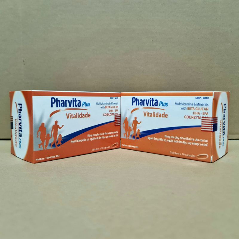 Pharvita Plus Bổ Sung Vitamin Và Khoáng Chất - Vỉ 60 viên