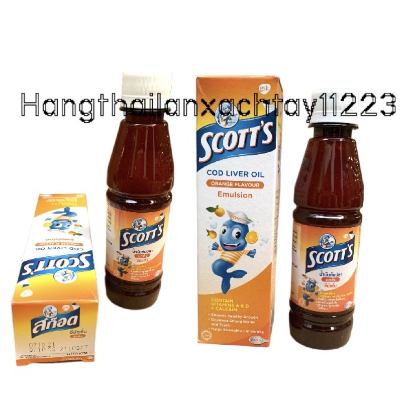 1 Chai Siro Ăn Ngon SCOTT'S Thái Lan 200ml - Hương Cam