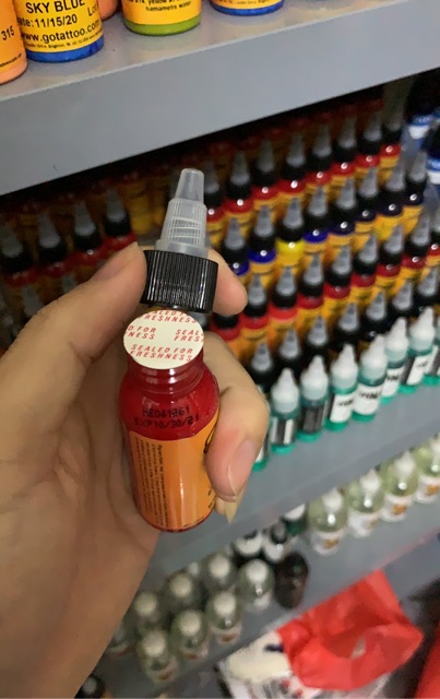 Mực xăm màu đỏ chính hãng eternal hàng có sẵn