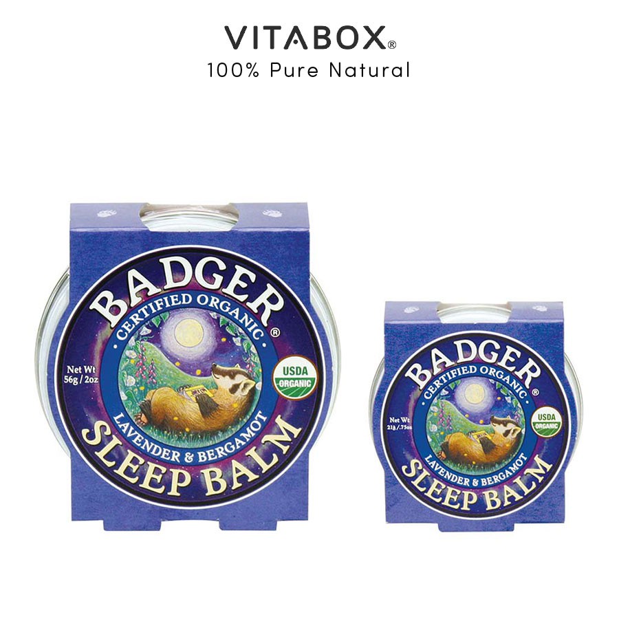 Badger - Sáp Hữu Cơ Hỗ Trợ Giấc Ngủ - Sleep Balm [USDA Organic]