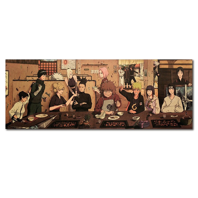 Poster Hình Ninja 70 Plus 26.5cm Phong Cách Retro