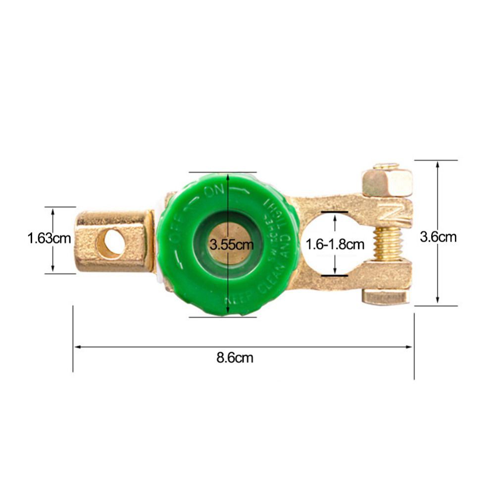 Công tắc hợp kim kẽm ngắt kết nối bình ắc quy tháo lắp nhanh chóng cho xe hơi xe máy
