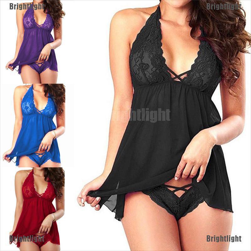 Đầm Búp Bê Phối Ren Quyến Rũ Thời Trang Dành Cho Nữ