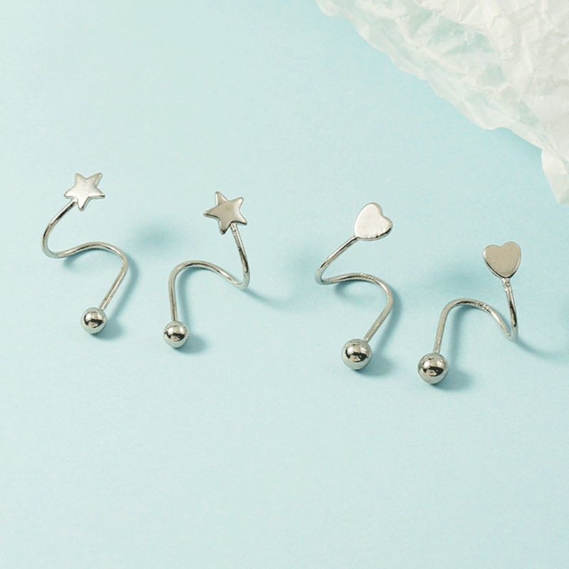 Hoa Tai Dạng Xoắn Ốc Thiết Kế Tối Giản Cho Nữ