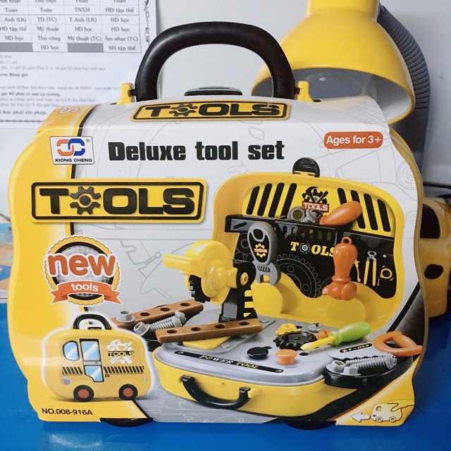 Bộ đồ chơi vali dụng cụ kỹ sư cho bé gồm nhiều món hkm