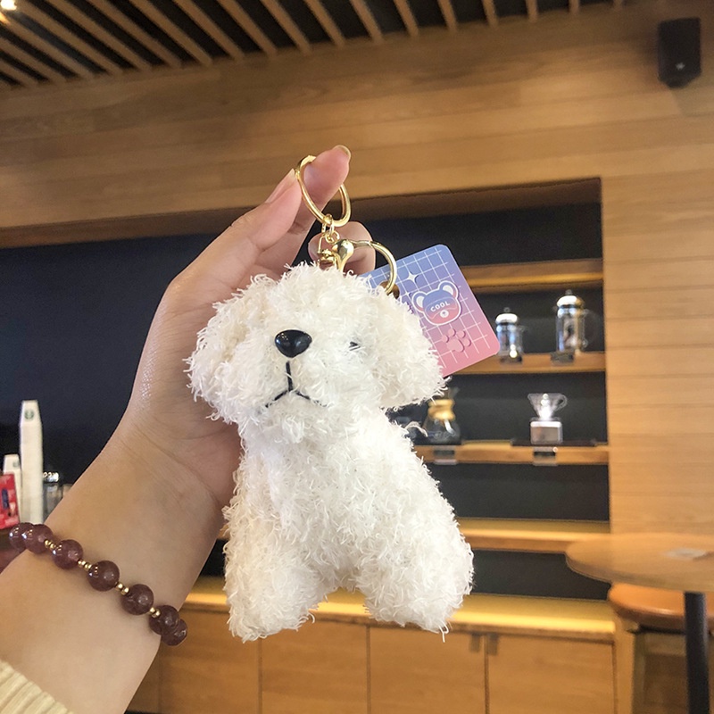 Móc Khóa Hình Cún Nhồi Bông Dễ Thương