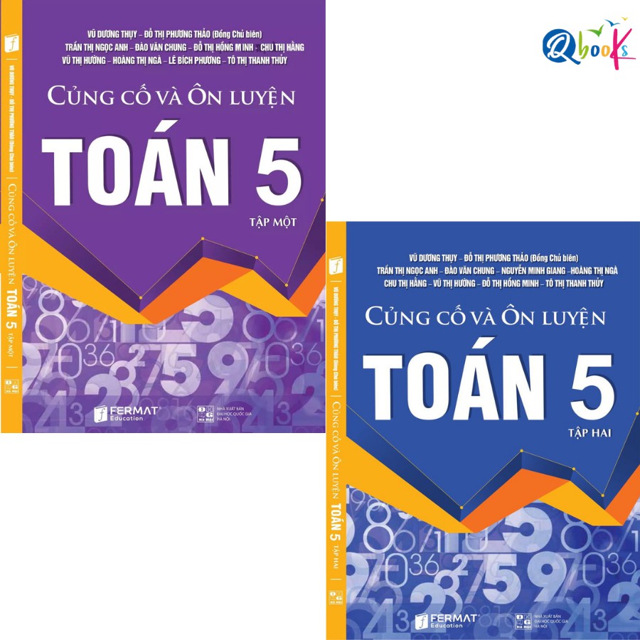 Sách - Combo Củng Cố Và Ôn Luyện Toán 5 - Tập 1, 2 (2 cuốn)