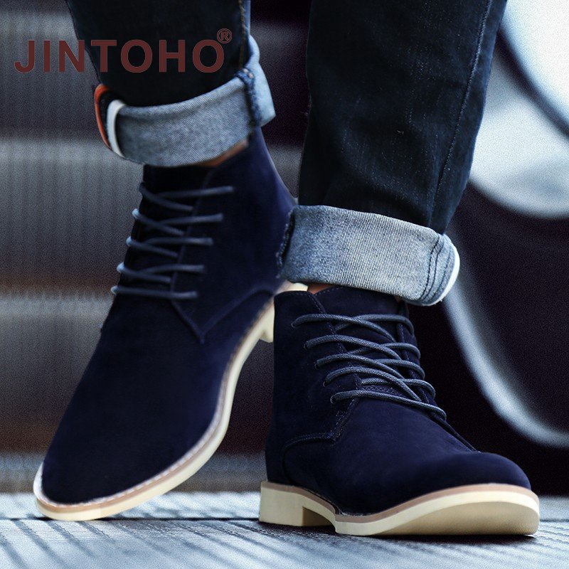 Giày bốt da lộn thời trang cho nam