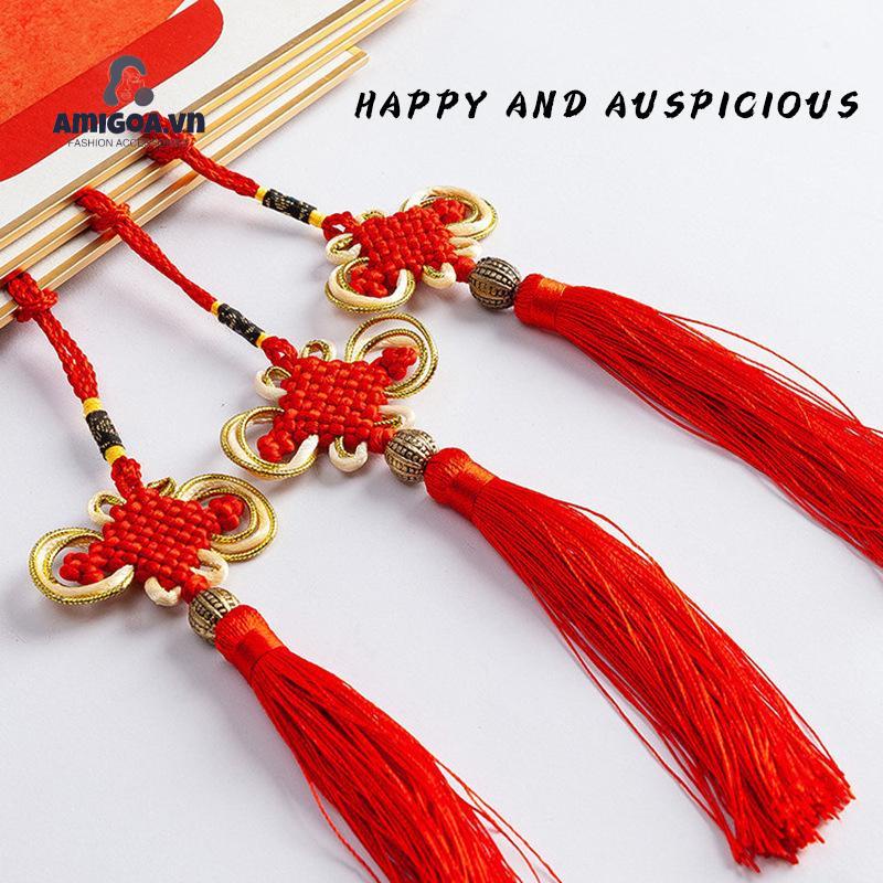 Bộ 8 Đĩa Đính Nơ Tua Rua Thắt Nút Kiểu Trung Hoa Chuyên Dùng