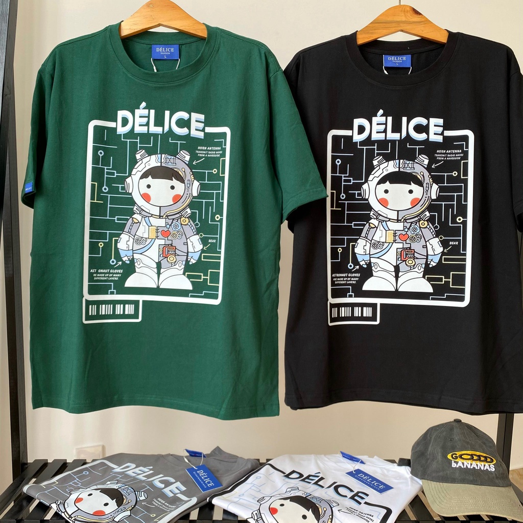 [ Full Box + Tag ] Áo thun phông Unisex cotton 100% form rộng tay ngắn ROBOT