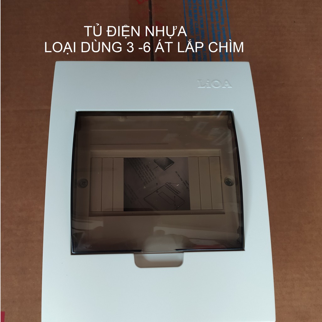 TỦ ĐIỆN NHỰA LẮP CHÌM LiOA LOẠI NHỎ  - DÙNG CHO ÁT CÀI