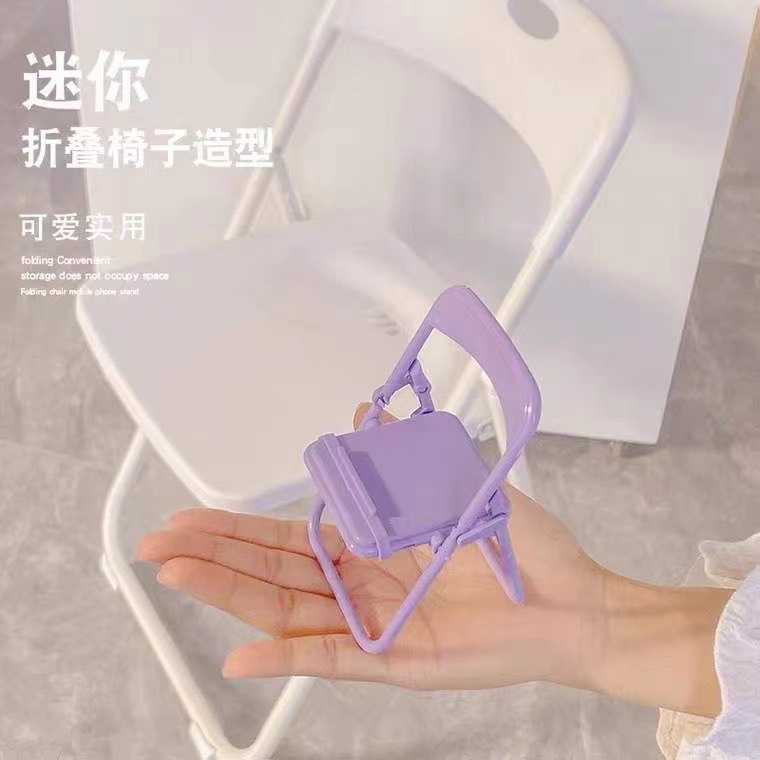 Giá Đỡ Điện Thoại Hình Ghế Đẩu Có Thể Gập Gọn Để Bàn Đa Chức Nắng Nhiều Màu Tùy Chọn - PHỤ KIỆN BEN