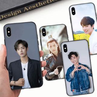 Ốp điện thoại dẻo viền đen hình Tiêu Chiến YU186 cho iPhone 12 MINI Pro Max 5 5S SE Cover