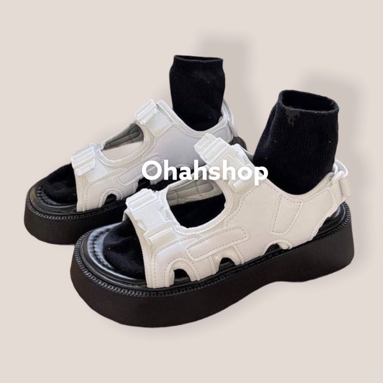 🍓 Giày Sandal Dép xăng đan Sandal Da Phong Cách Cool Ngầu Hot Trend Dép Quai Hậu