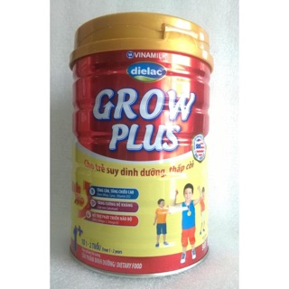 Sữa bột Vinamilk Dielac Growplus 1+ cho trẻ suy dinh dưỡng, thấp còi 900g