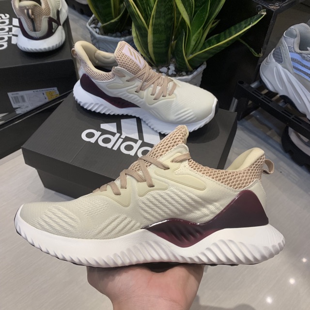 | Free ship | Giày Adidas Alpha Bouce Trắng Sữa Nữ- depnhatvbb