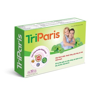 Trĩ Paris - Giúp Tăng Sức Bền Thành Mạch- Hỗ Trợ Làm Giảm Các Triệu Chứng Táo Bón, Đau và Chảy Máu Trĩ